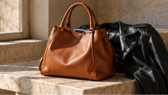 Sabani leather bag and jacket collection