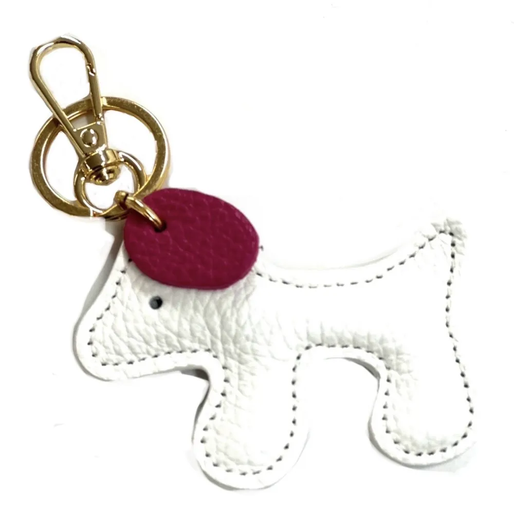 H008-portachiave(puppy) · Branco / Fúcsia
