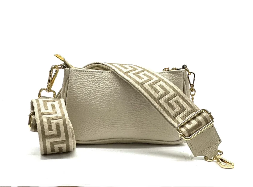 H897+Tracolla tesutto · Beige