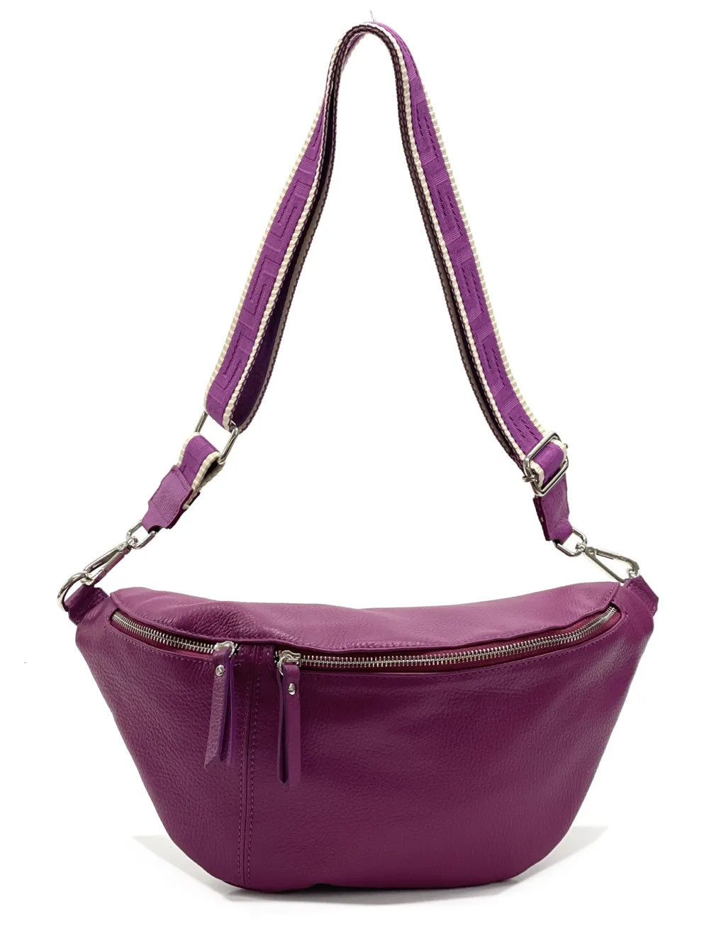 H916+tracolla tessuto · Purple red