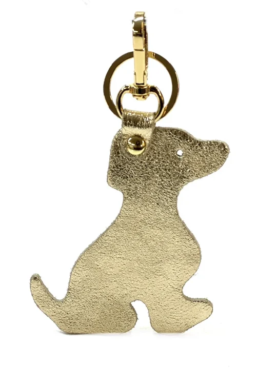 H008-portachiave (cane) · Gold