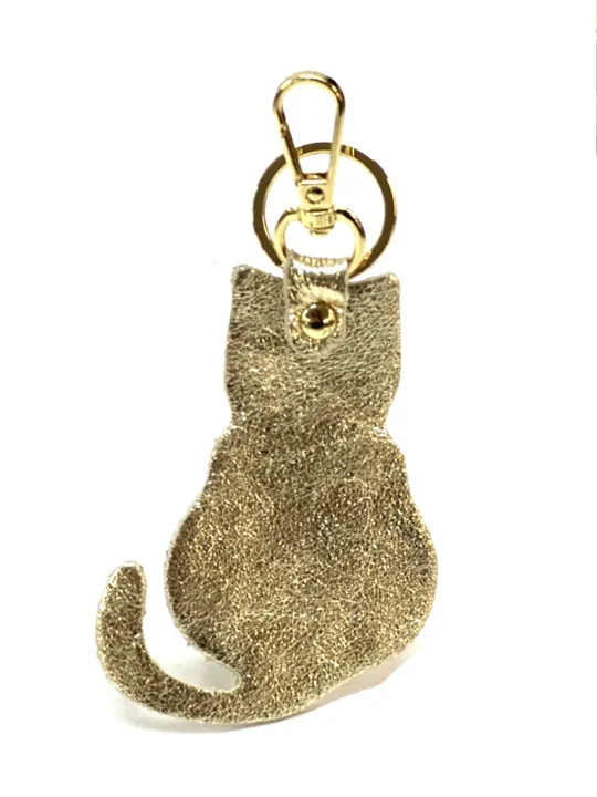 H008-portachiave(gatto) · Gold