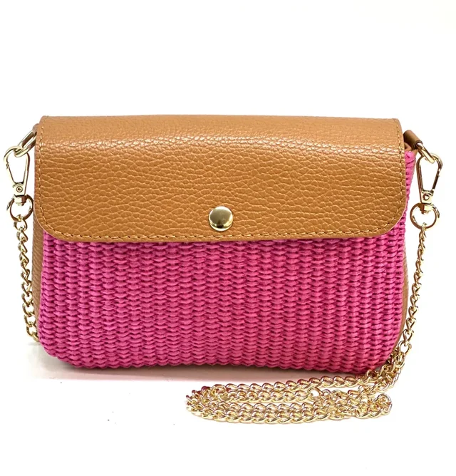 H1008 - Borsa In Rafia · Fuchsia